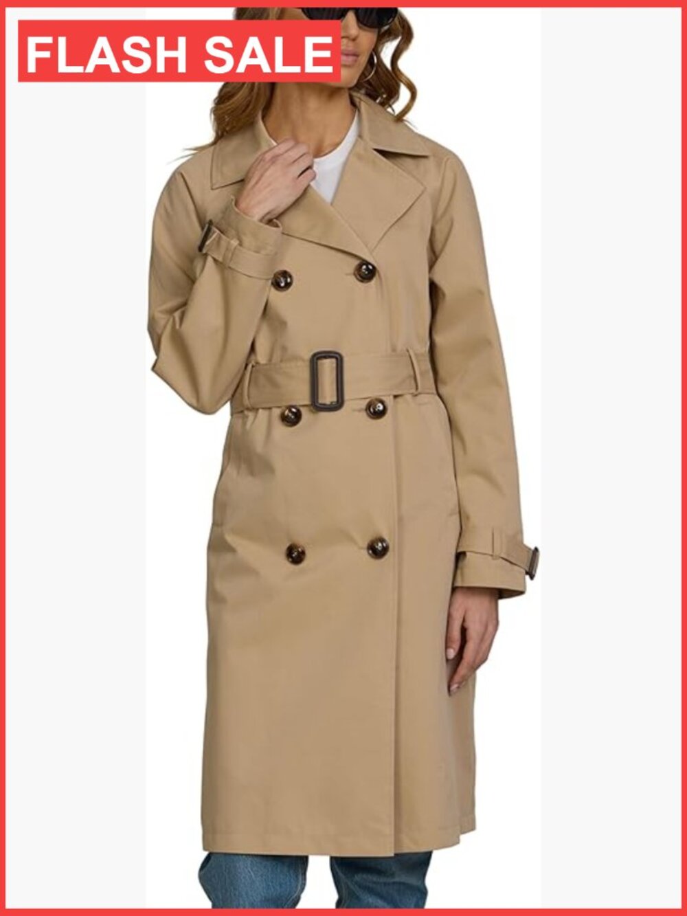 Long Oversized Lapel Jacket — Relaxed Open Front Lightweight Trench Coat